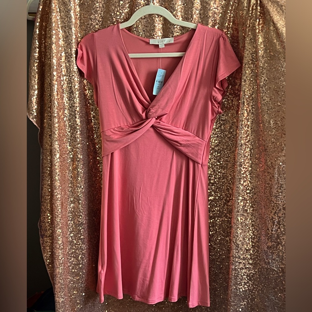 Coral dress from Ann Taylor Loft